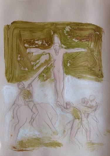 Original Religion Drawings by Frederic Belaubre