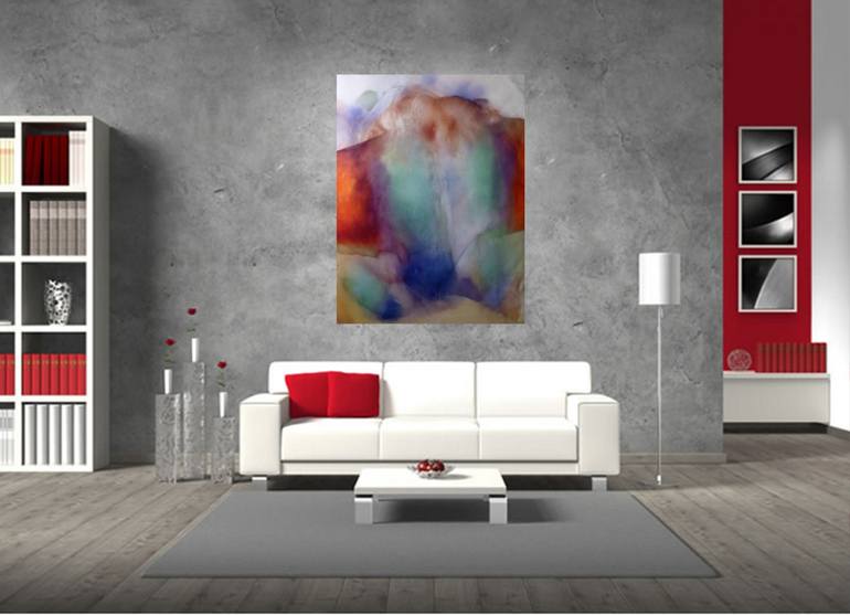 Original Abstract Painting by Frederic Belaubre