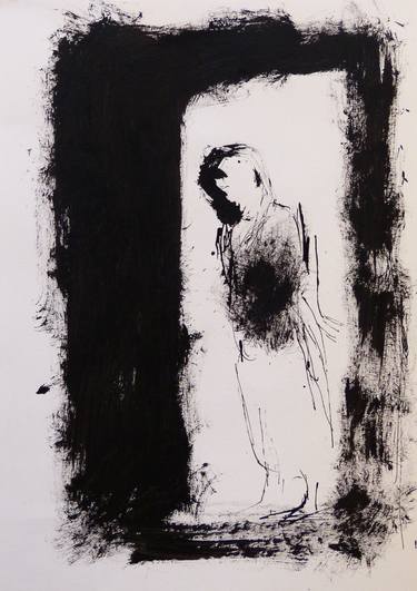 Original Figurative Women Drawings by Frederic Belaubre