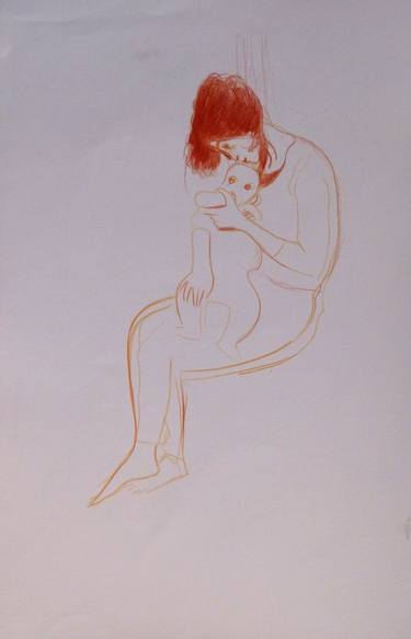 MATERNITY, SKETCH FOR A PAINTING #4 thumb