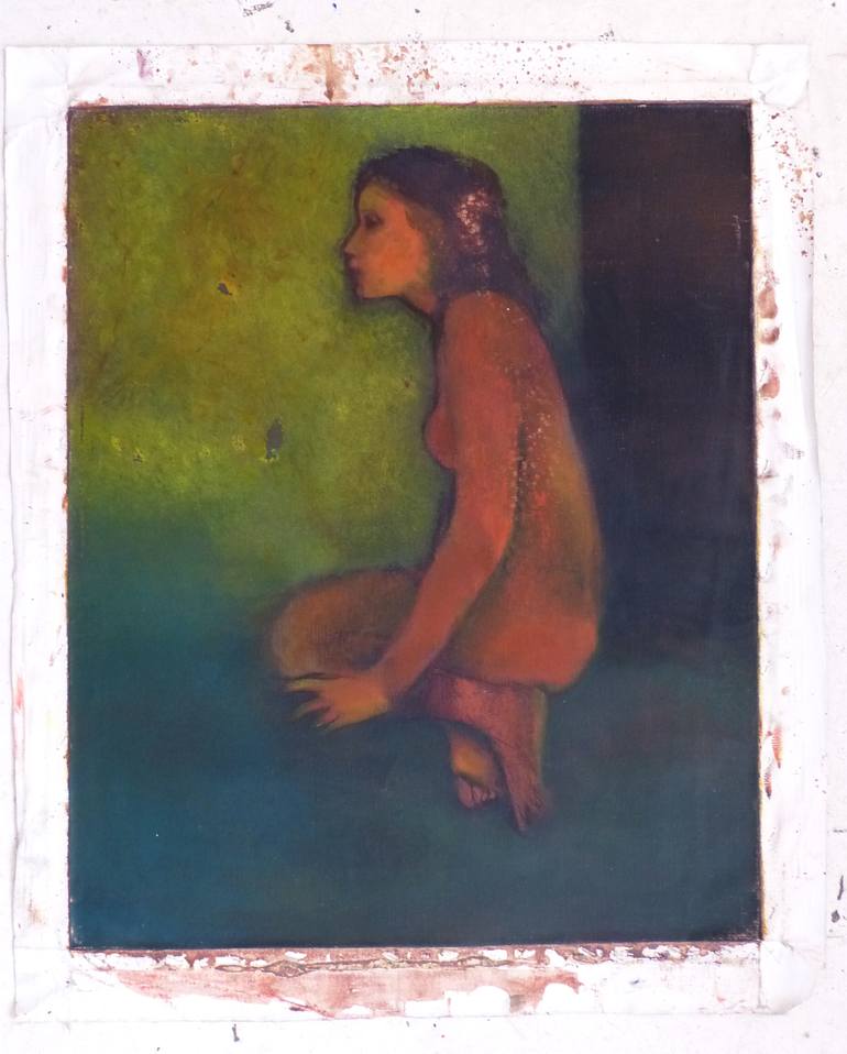 Original Figurative Nude Painting by Frederic Belaubre