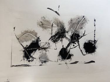 Original Abstract Expressionism Abstract Drawings by Frederic Belaubre