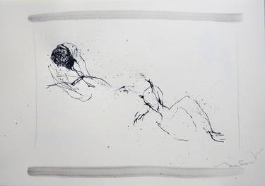 Original Abstract Sports Drawings by Frederic Belaubre