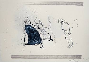 Original Expressionism Humor Drawings by Frederic Belaubre