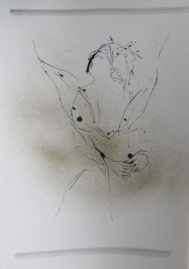 Original Expressionism Women Drawings by Frederic Belaubre