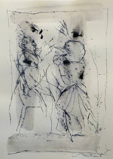 Original People Drawings by Frederic Belaubre