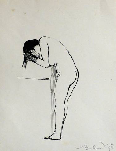 Original Nude Drawings by Frederic Belaubre