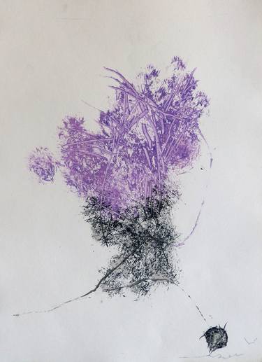 Original Figurative Abstract Drawings by Frederic Belaubre