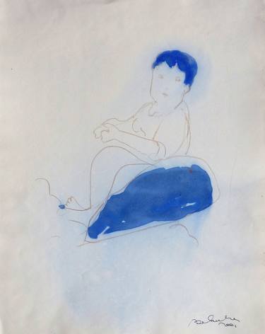 Original Figurative Children Drawings by Frederic Belaubre