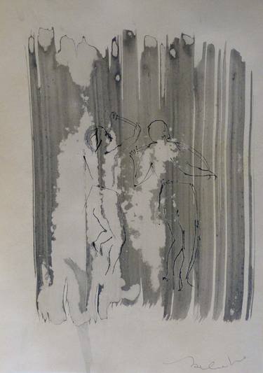 Print of Figurative People Drawings by Frederic Belaubre