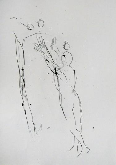 Original Figurative People Drawings by Frederic Belaubre