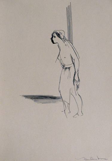 Original Figurative Women Drawings by Frederic Belaubre