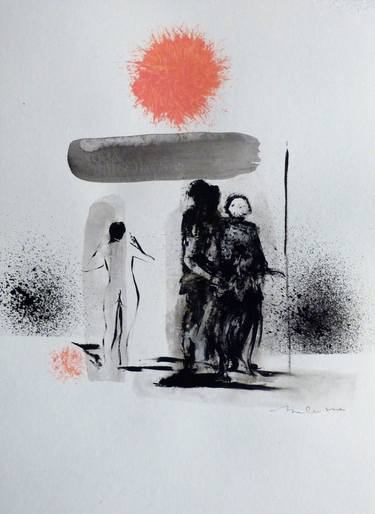 Print of Figurative People Drawings by Frederic Belaubre