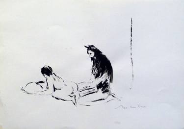 Print of Figurative Erotic Drawings by Frederic Belaubre