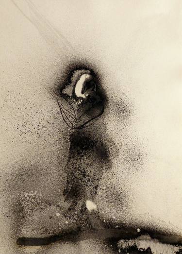 Original Expressionism Abstract Drawings by Frederic Belaubre