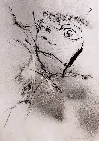 Original Figurative Portrait Drawings by Frederic Belaubre