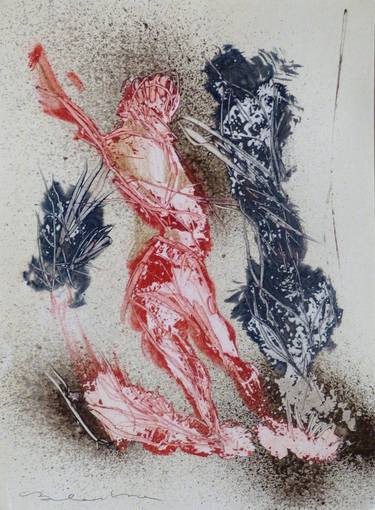 Original Abstract Body Drawings by Frederic Belaubre