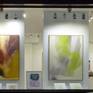 Original drawing, acrylic on paper. Additional photos show drawings from the same series displayed in a gallery.