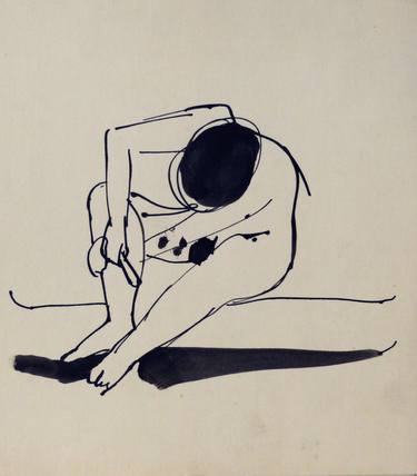 Print of Figurative Nude Drawings by Frederic Belaubre