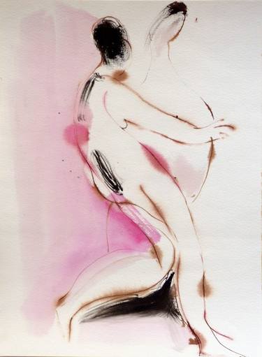 Print of Abstract Nude Drawings by Frederic Belaubre