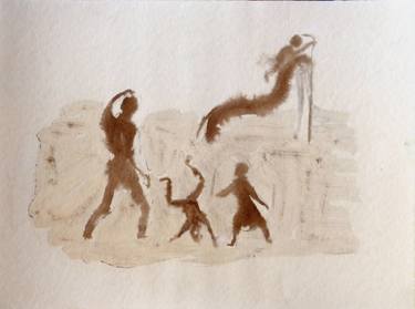 Original Expressionism Children Drawings by Frederic Belaubre