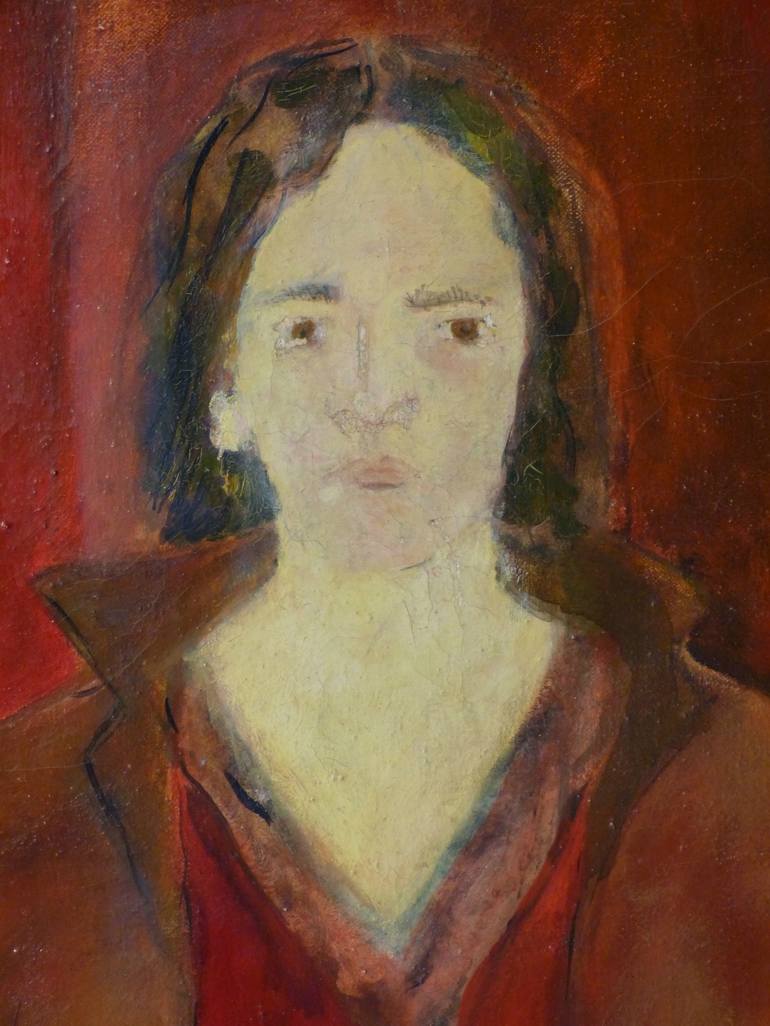 Original Expressionism Portrait Painting by Frederic Belaubre