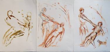 Print of Expressionism Body Drawings by Frederic Belaubre
