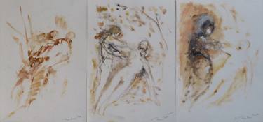 Original Abstract Body Drawings by Frederic Belaubre
