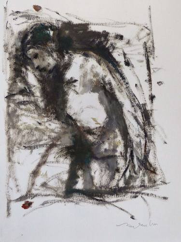 Print of Expressionism Nude Drawings by Frederic Belaubre