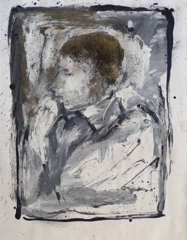 Print of Expressionism Portrait Paintings by Frederic Belaubre