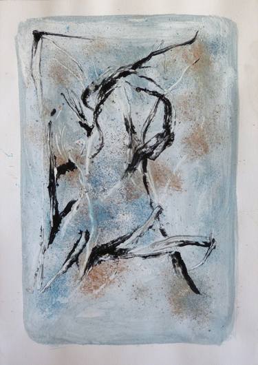 Original Figurative Abstract Drawings by Frederic Belaubre