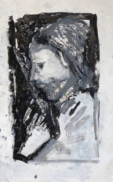 Original Expressionism Portrait Paintings by Frederic Belaubre