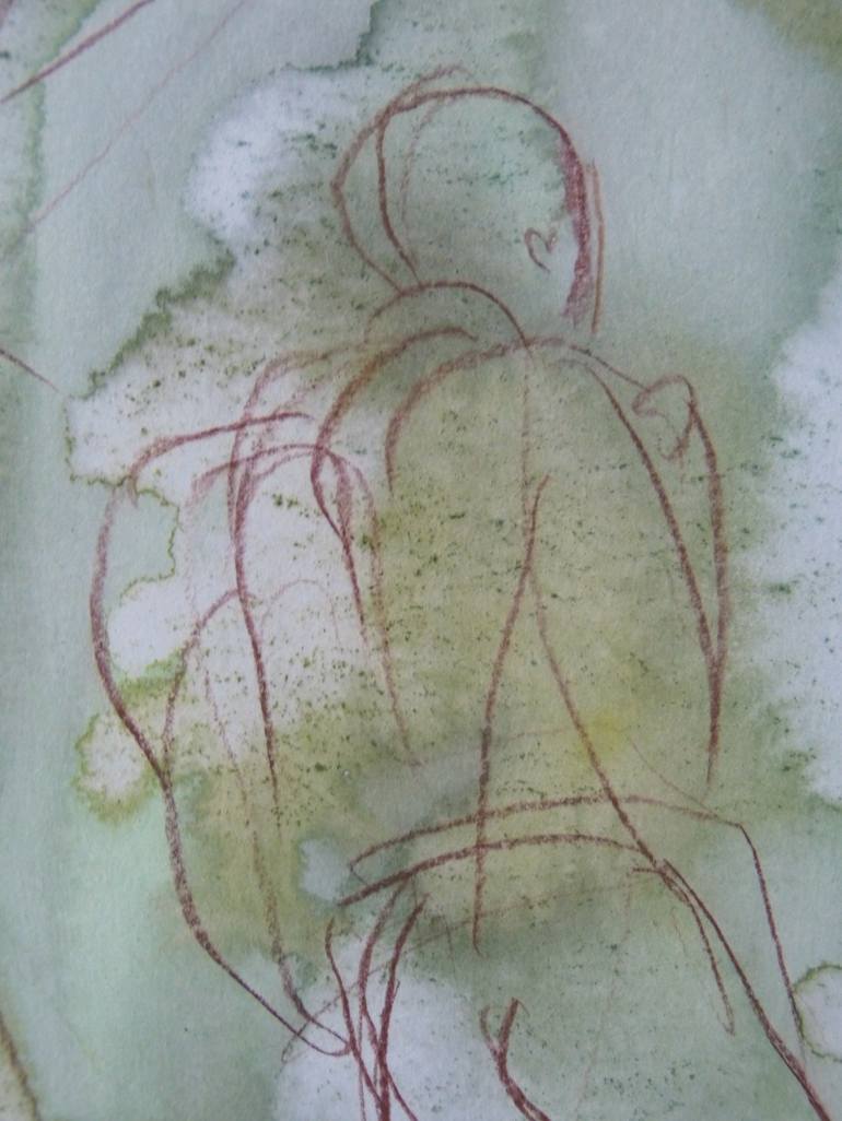 Original Figurative Garden Drawing by Frederic Belaubre