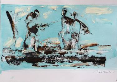 Original Expressionism Water Drawings by Frederic Belaubre