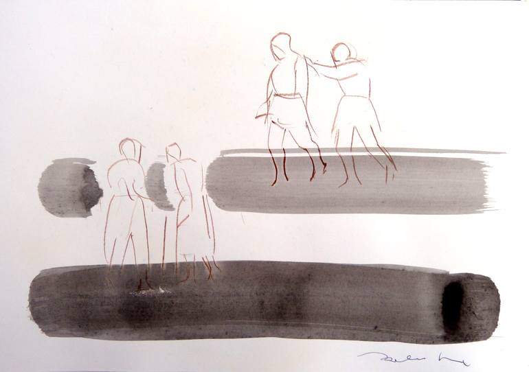 Original Figurative Performing Arts Drawing by Frederic Belaubre