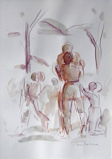 Original People Drawings by Frederic Belaubre