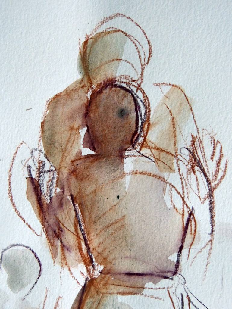 Original Figurative People Drawing by Frederic Belaubre