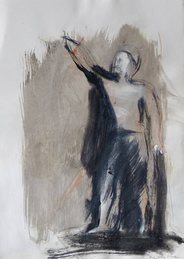 Original Figurative People Drawings by Frederic Belaubre