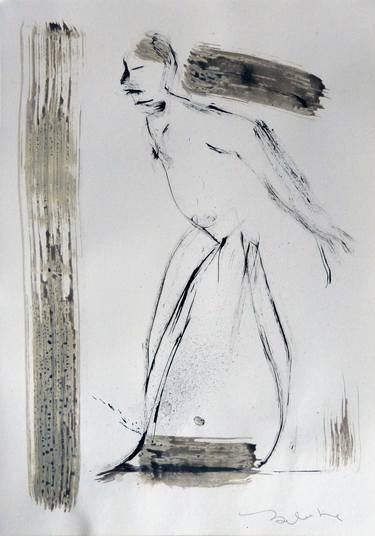 Print of Figurative People Drawings by Frederic Belaubre