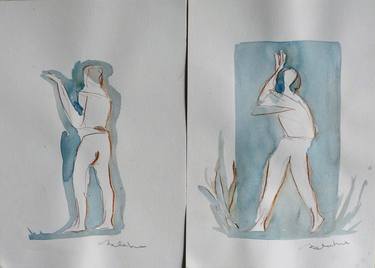 Original Figurative Religion Drawings by Frederic Belaubre