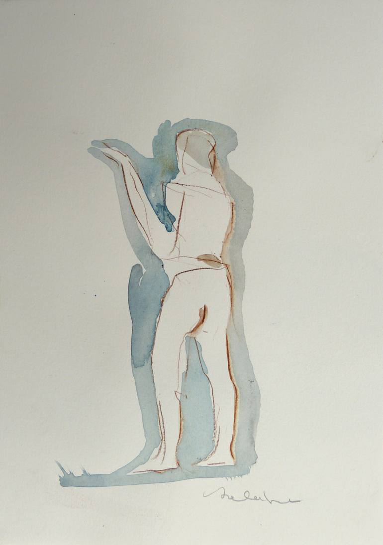 Original Figurative Religion Drawing by Frederic Belaubre