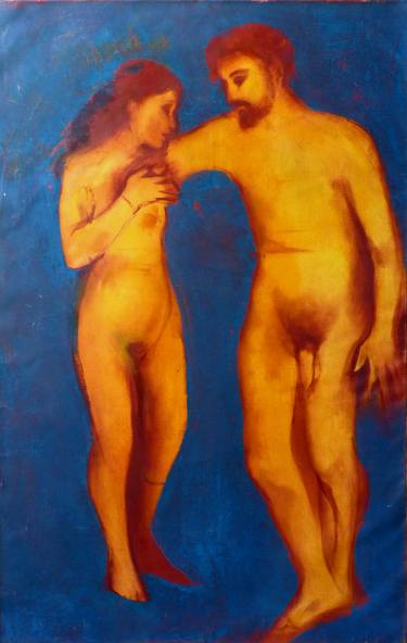 Adam and Eve, oil on canvas thumb