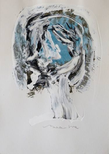 Original Abstract Portrait Paintings by Frederic Belaubre