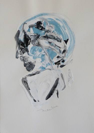 Print of Abstract Portrait Paintings by Frederic Belaubre