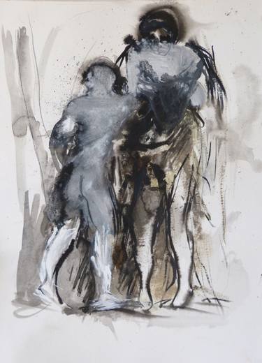 Print of Figurative People Drawings by Frederic Belaubre