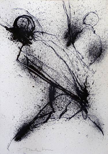 Original Figurative Abstract Drawings by Frederic Belaubre