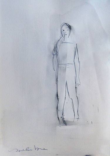 Original Minimalism Women Drawings by Frederic Belaubre