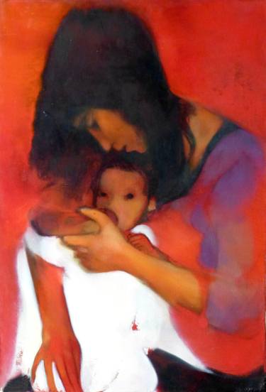 Print of Figurative Children Paintings by Frederic Belaubre