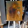 Oil on canvas, will be sent mounted on a wooden frame and ready to hang