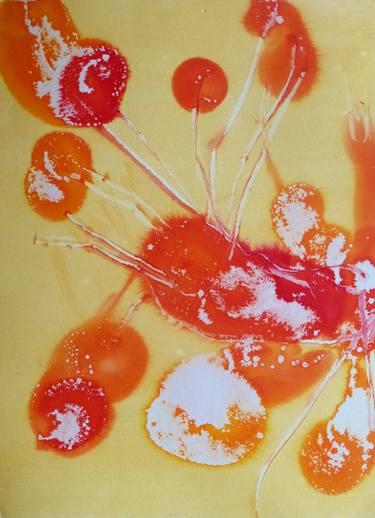 Original Abstract Floral Paintings by Frederic Belaubre